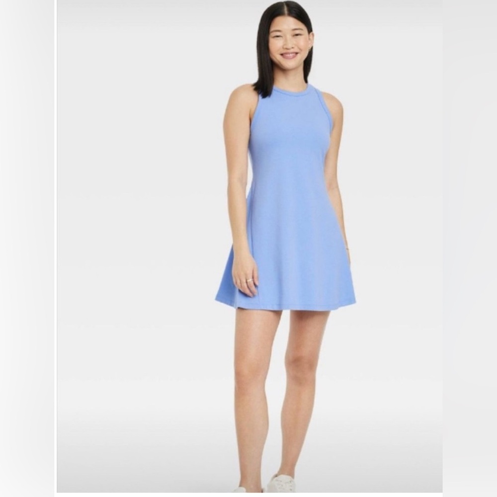 NWT A New Day Blue Tennis Skater Dress Sleeveless